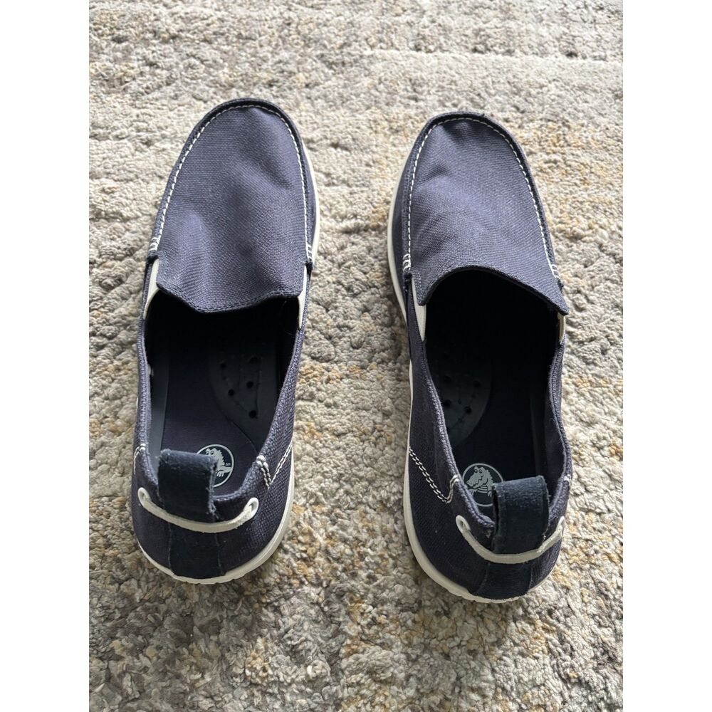 Crocs Walu Slip-On  blue loafers 12